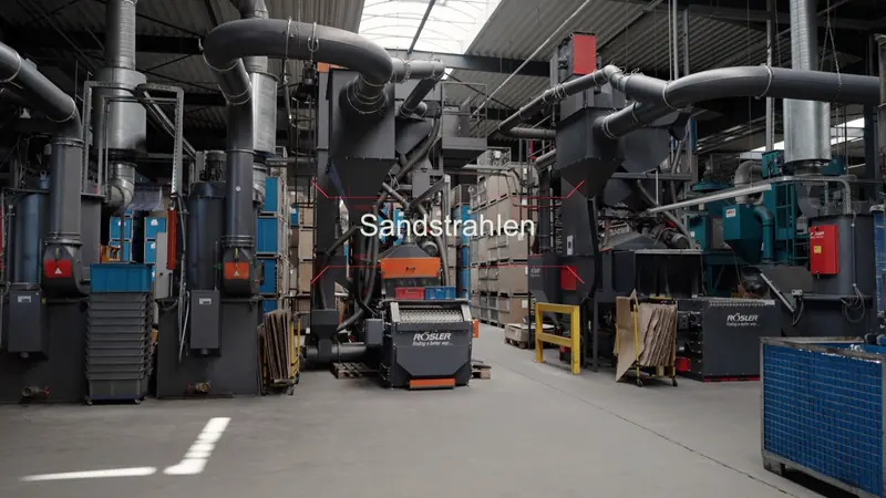 B+S Metallbearbeitung – Sandstrahlanlage